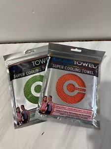 Set of 2 Cool Towel Super Cooling Towel for Gym, Sports, Outdoor Recreation NEW - Picture 1 of 4