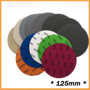 125mm Hook&Loop Wet/Dry 5 inch Sanding Disc Sandpaper Hook Loop 60 -10000 Grit - Picture 1 of 30