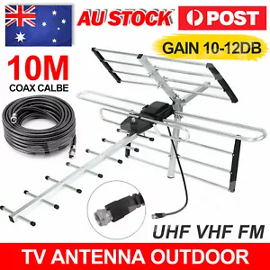 Digital TV Outdoor Antenna Aerial UHF VHF FM AUSTRALIAN Signal Amplifier Booster - Picture 1 of 8