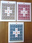 EBS Croatia NDH 1941 Red Cross Folk Costumes Michel 66 68 FULL SHEETS MNH