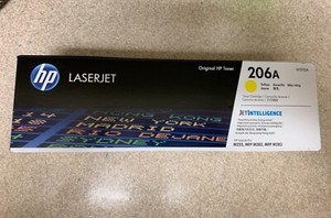HP 206A LaserJet Toner Cartridge - Yellow (W2112A)