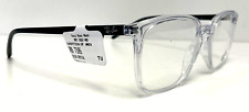 Ray-Ban RB7185 5943 52-18 Unisex Eyeglasses - Shiny Transparent/Black