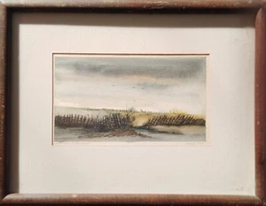 Guillermo Zuniga/Original Watercolor Painting/Signed/"Afternoon By The Field" - Picture 1 of 5