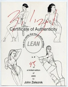 JOHN ZELEZNIK Edición Limitada Cartera Autografiada Juego de Tarjetas Coleccionables (LEAN) - Imagen 1 de 3