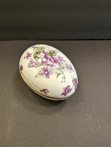 VTG "Victorian Violets" Hammersley Made In England Bone China Egg Trivet - Picture 1 of 9