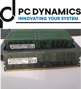 Micron 32GB 2Rx4 DDR4 2666 PC4-21300 288P MTA36ASF4G72PZ-2G6 ECC REGISTERED BUFF - Foto 1 di 3