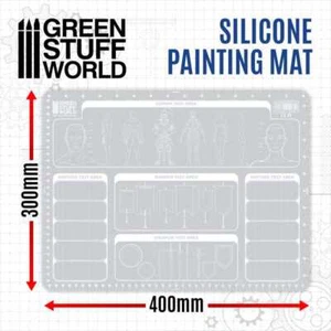 Green Stuff World Silicone Painting Mat 400x300mm - Foto 1 di 1