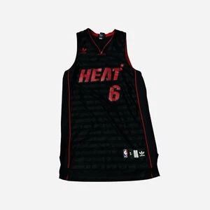 Vintage Lebron James Miami Heat Plaid Adidas Jeresy Sz Small Men - Picture 1 of 3