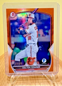 2023 Bowman 1st Edition Colton Cowser /25 Orange Foil Prospect #BPPF-144 Orioles - Bild 1 von 4