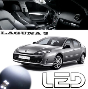 Para Laguna 3 Bombillas LED Blanco Luz Techo Cabina Maletero Bajo Puerta Espejos - Imagen 1 de 5