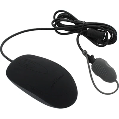 Seal Shield SSM3 WASHABLE SILICONE MOUSE BLACK - Image 1 of 2