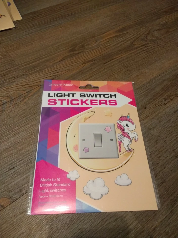 Unicorn Friends Light Switch Stickers 85 X 85mm