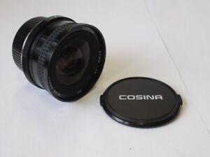 Cosina 20mm f3.8 MC Wide Angle manual focus Contax/Yashica mount lens + caps