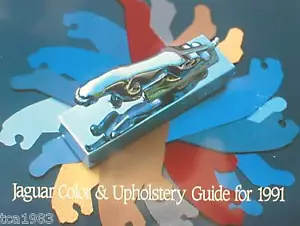 1991 Jaguar COLOR CHART/INTERIOR Guide Brochure:XJ6,XJS - Picture 1 of 4
