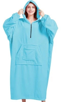 Hoodie Decke mit Ärmeln Deckenpullover für Damen Tragbare Decke für Frauen Sh... - Bild 1 von 4