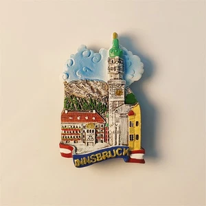 Innsbruck Kühlschrankmagnet Kühlschrank Aufkleber Wohndeko Resin Österreich Souvenir - Bild 1 von 4