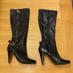 Gardenia Womens Black Knee High Boots UK 5, EU 38 - Made In Spain - Picture 1 of 13