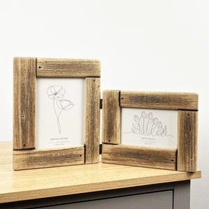 Photo Frames Multi Pictures 6x4 5x7 Driftwood Nautical Home Decor Twin Double - Picture 1 of 7
