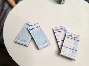 1/6 SCALE Playscale Miniature Order Pad, Guest Check, Waitress Pad - Picture 1 of 13