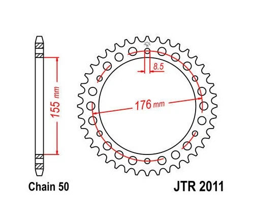 Piñón trasero de acero JT 530 43T JTR2011.43 Triumph Sprint ST/velocidad triple/Daytona Foto 1 de 1