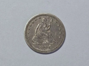 Cuarto de plata Liberty Seated 1856 extremadamente fino + 30118 - Imagen 1 de 2