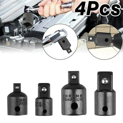 4pcs / Set 3/8 "1/4" 1/2 "Reducer Ratchet Socket Adapter Converter Socket Tools - Image 1 of 4
