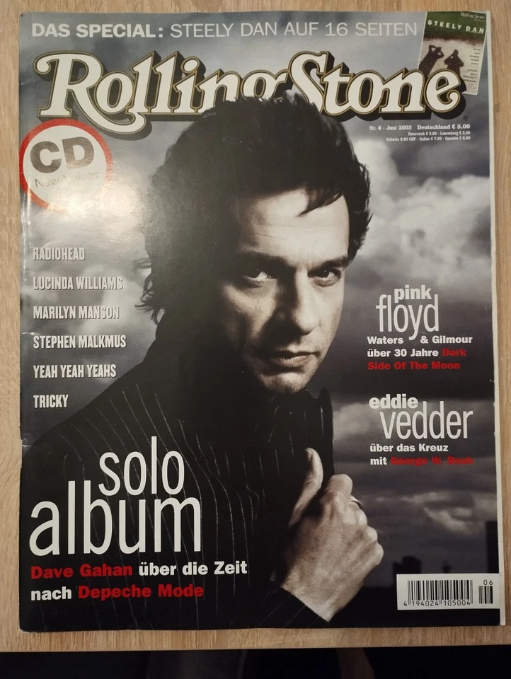 ⭐⭐  ROLLING STONE  6-2003 DAVE GAHAM / DEPECHE MODE     Magazine, Germany - Image 1 of 1