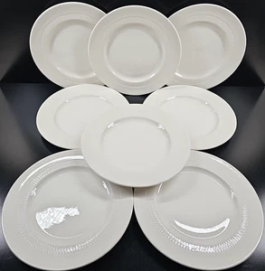 8 Syracuse China Oyster Bay Dinner Plates Set Vintage Restaurant Ware Syrene Lot - Picture 1 of 24
