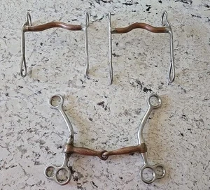 Lote De Colección De 3 Brocas Boca De Cobre Western Horse - Imagen 1 de 10