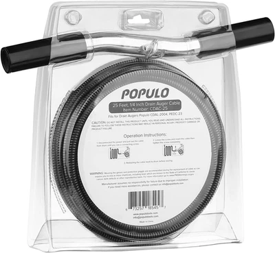 25FT Replaceable Cable, Compatible with  Electric Drain Auger(Cadl-2004, PEDC-23 - Image 1 of 4