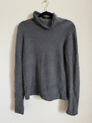 Suéter tejido cuello alto gris cachemir Emporio Armani para mujer talla M Foto 1 de 3