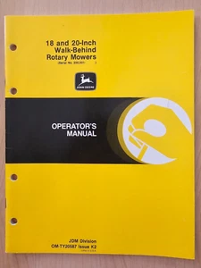 John Deere 18 and 20-Inch Walk-Behind Rotary Mowers Operators Manual C - Picture 1 of 8