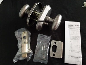 Delaney Hardware The Delaney Co. Aged Pewter, Rose, Passage Door BP102TB-RO-AP - Picture 1 of 5