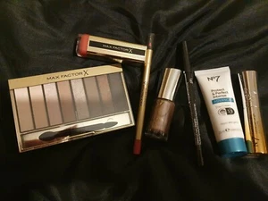 MAX FACTOR NO7 JOB LOT NEW SEALED Masterpiece Nude Eye Shadow Palette LIP GLOSS - Picture 1 of 1