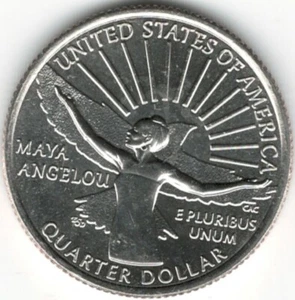 US. 2022-D. Maya Angelou, American Women Quarters. UNC - Picture 1 of 2