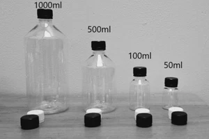 50ml 100ml 500ml 1000ml Premium Plastic Juice Bottles smoothie Bottles with caps - Picture 1 of 24