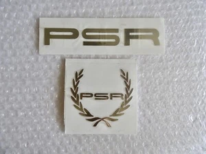 pSR  GOLD CLEAR VTG  OLD STOCK ORIGINAL MOTORCYCLE MOTORSPORTS STICKER neocurio - Picture 1 of 7