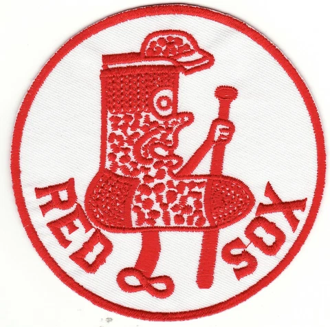 Boston Red Sox 3 7/8" 1960's Era Batting Sock Iron On Patch *New* #363 Cover