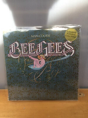 new sealed RARE WHITE lp Record Vinyl  Bee Gees MAIN COURSE ltd edition - Image 1 of 4
