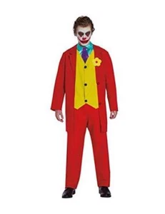 COSTUME SIMILE A JOKER ADULTO CARNEVALE VESTITO GUIRCA HALLOWEEN JOKER FILM - Imagen 1 de 2