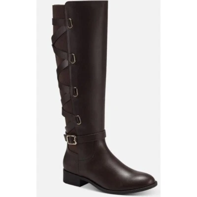 THALIA SODI Women’s Veronika Over-The-Knee Riding Boots Dark Brown NIB - Image 1 of 4