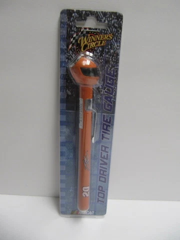 NEW Tony Stewart #20 Nascar Tire Pressure Gauge - Winners Circle Helmet Cover