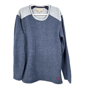 TOMMY BAHAMA Crewneck Men's Soft Sweater XXL 2XL Long Sleeve 2 Tone Gray Preppy - Picture 1 of 7