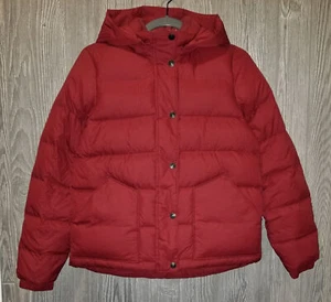 LEVIS Down Water Repellent Puffer Brick Red Jacket Coat NEW Womens Size S - Picture 1 of 8