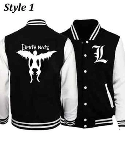 Giacca Varsity Letterman Death Note bianca e nera - Foto 1 di 5