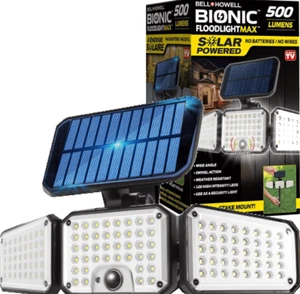 Floodlight Solar Powered LED Flood Light Motion Activated Solar Outdoor Light - Picture 1 of 6
