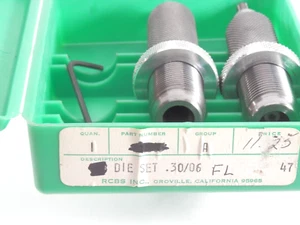 RCBS 30-06 SPRINGFIELD FL REOLADING RIFLE DIE SET IN EXCELLENT USED CONDITIONS - Picture 1 of 4
