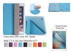 For iPad 234/Air/Air 2/Pro 9.7" Screen Protector/ Slim Smart Cover TPU Soft Case