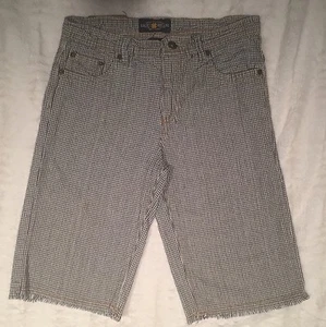 Lucky Brand Shorts Bermudas Size 14 Youth Checkered Blue/white - Picture 1 of 12