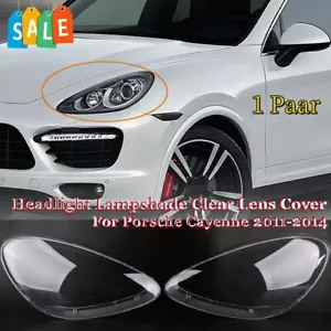 2x Klar Scheinwerferglas Scheinwerfer Streuscheibe Für Porsche Cayenne 2011-2014 - Bild 1 von 11
